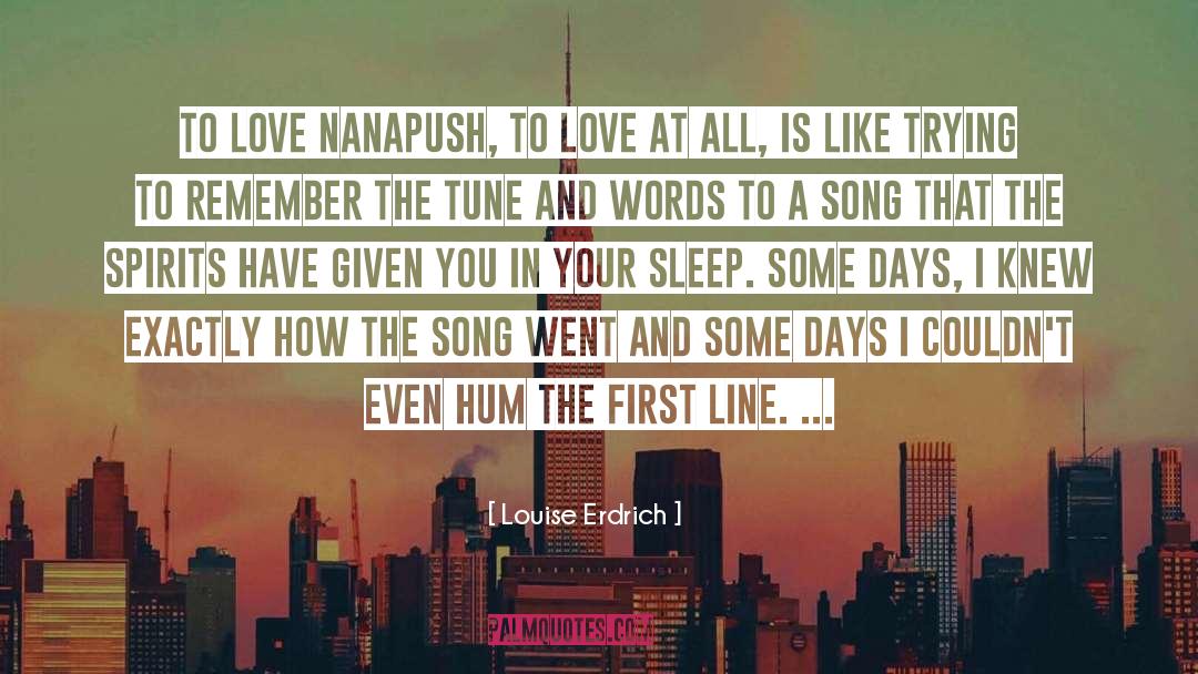 First Line quotes by Louise Erdrich