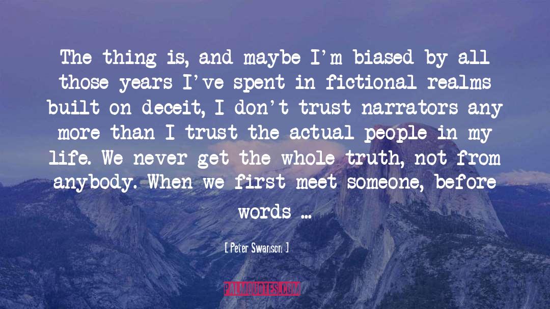 First Meet quotes by Peter Swanson