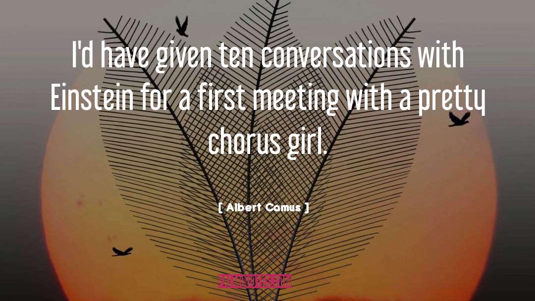 First Meeting quotes by Albert Camus