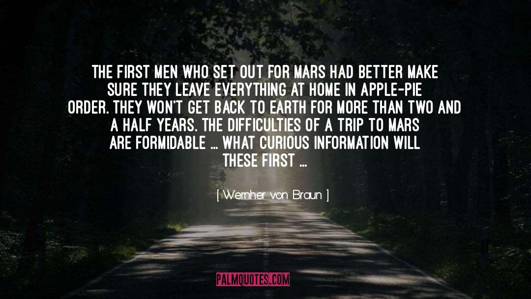 First Men quotes by Wernher Von Braun