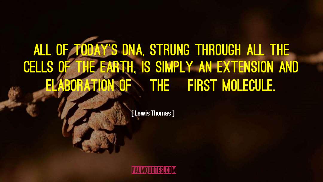 First Molecule quotes by Lewis Thomas