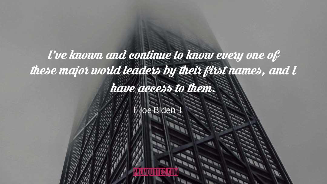 First Names quotes by Joe Biden