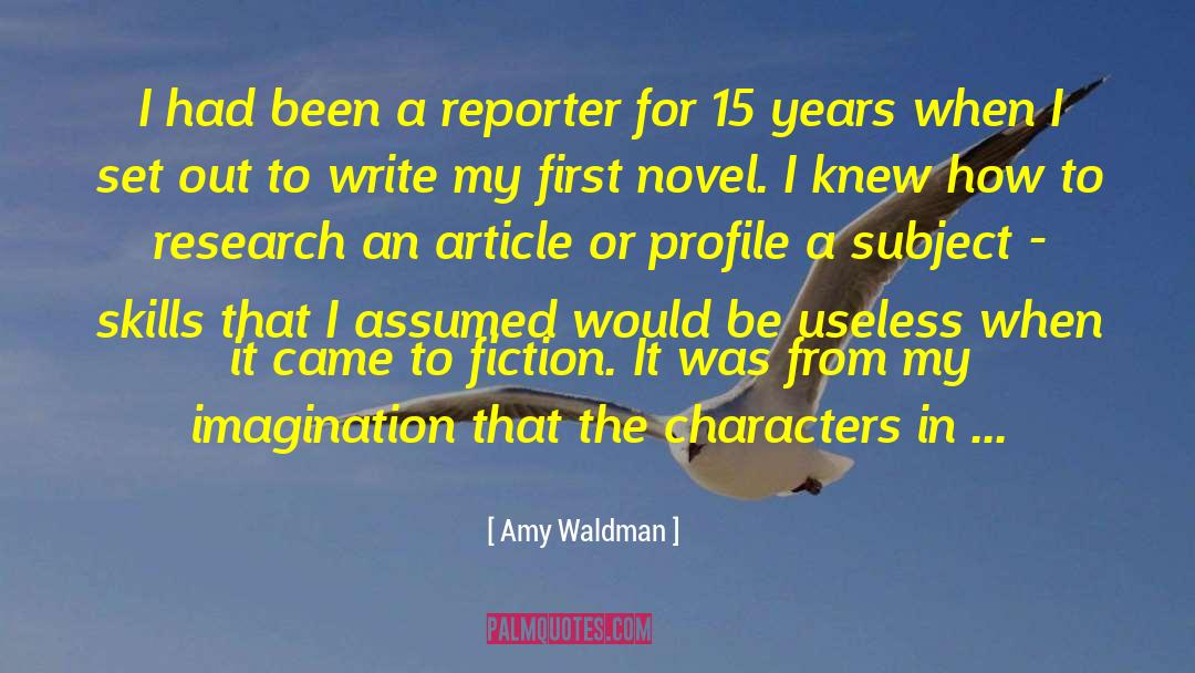 First Novel quotes by Amy Waldman