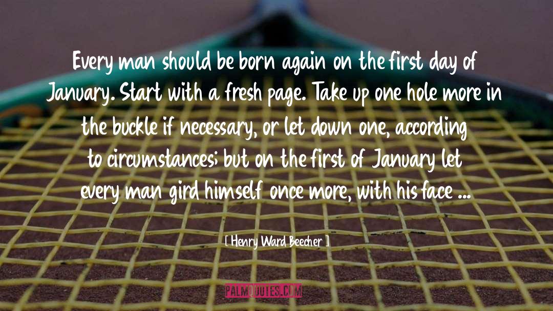 First Of January quotes by Henry Ward Beecher