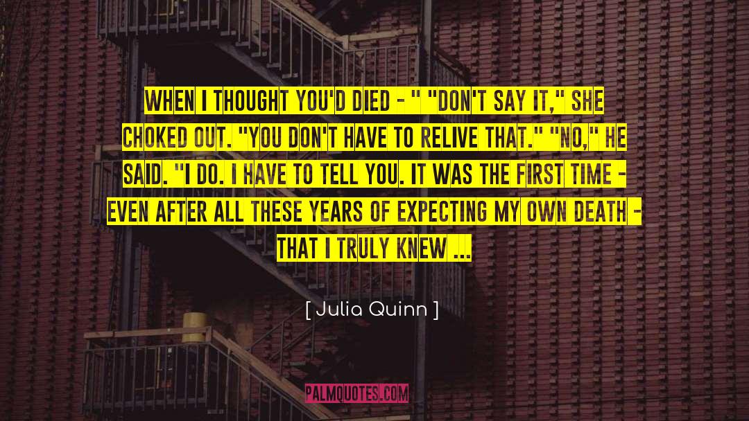 First Person Narrative quotes by Julia Quinn