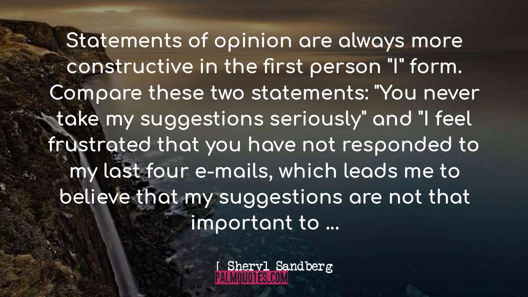 First Person quotes by Sheryl Sandberg