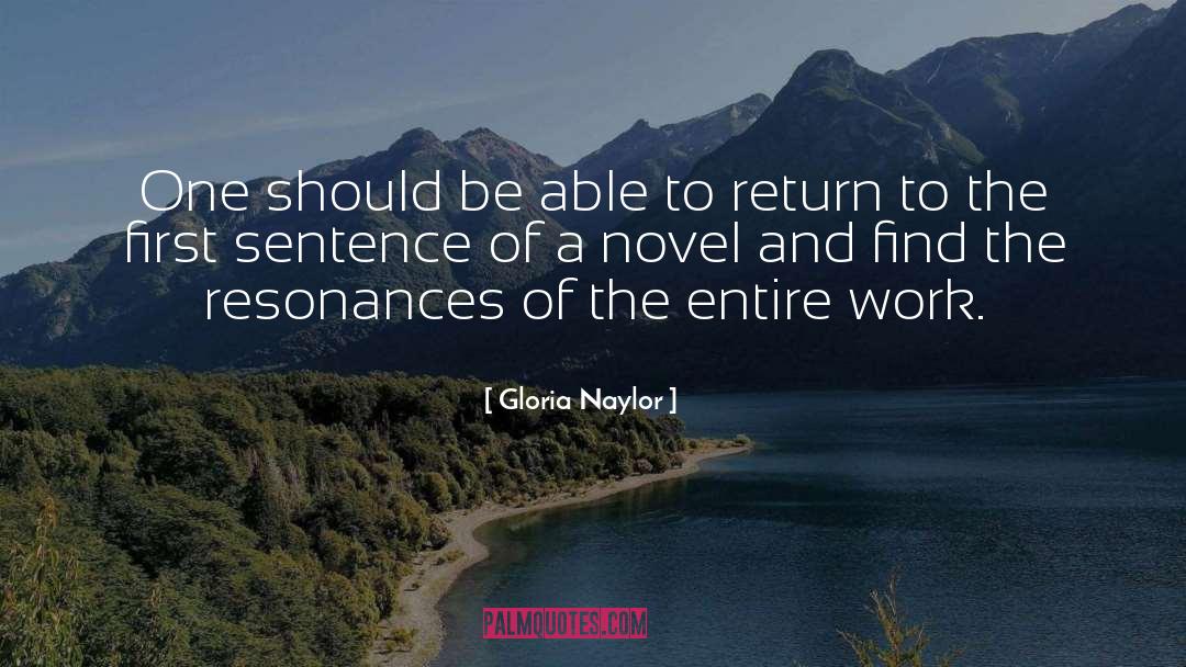 First Sentence quotes by Gloria Naylor