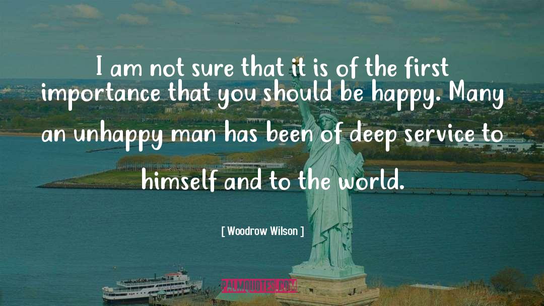 First Service Anniversary quotes by Woodrow Wilson