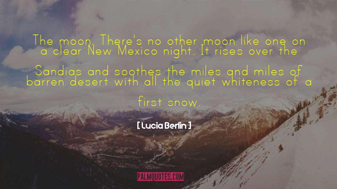 First Snow quotes by Lucia Berlin