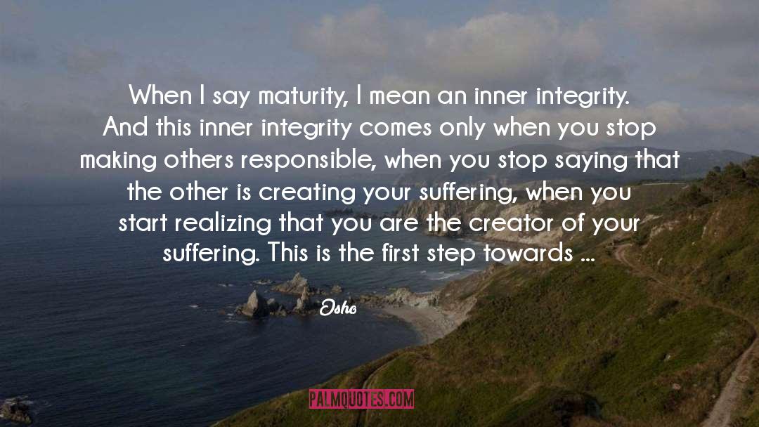 First Step quotes by Osho