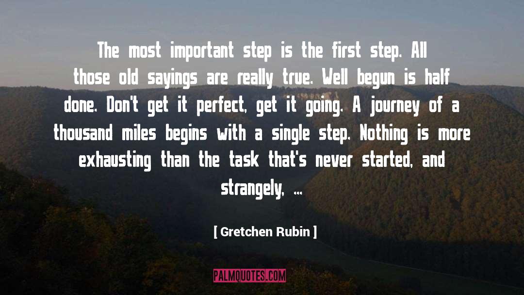 First Step quotes by Gretchen Rubin