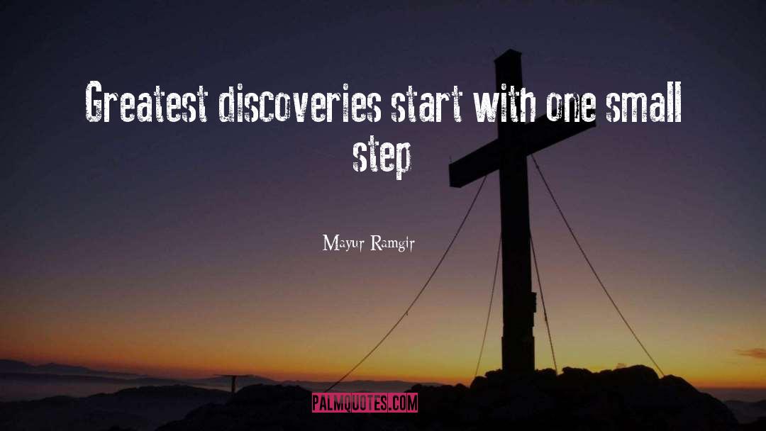 First Step quotes by Mayur Ramgir