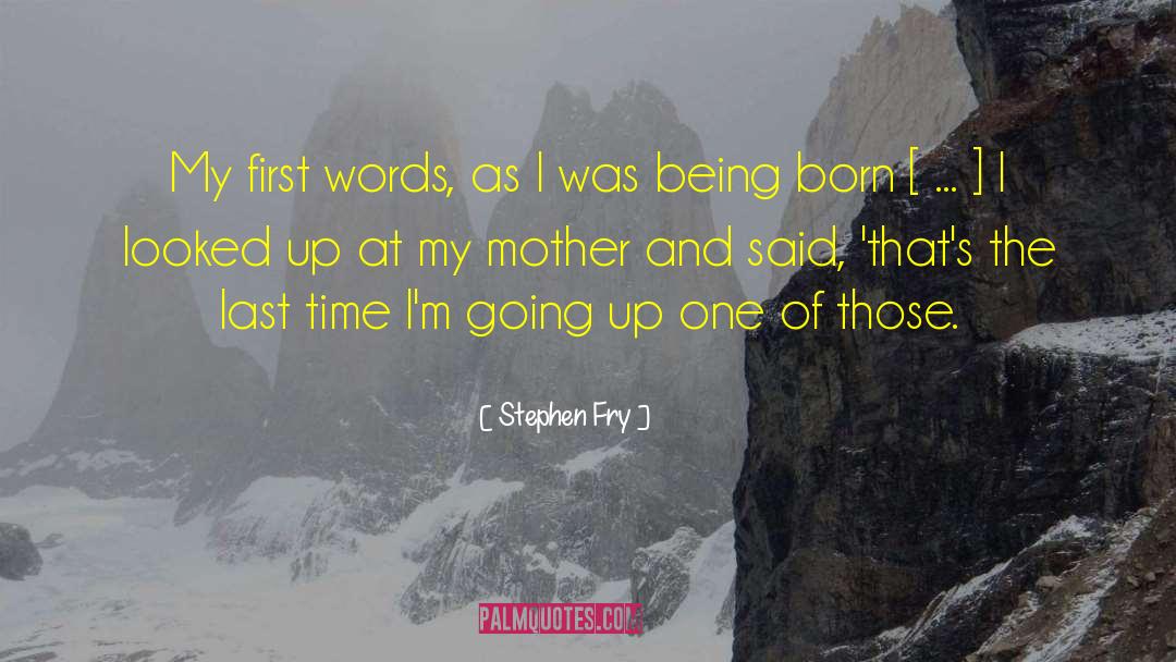 First Words quotes by Stephen Fry
