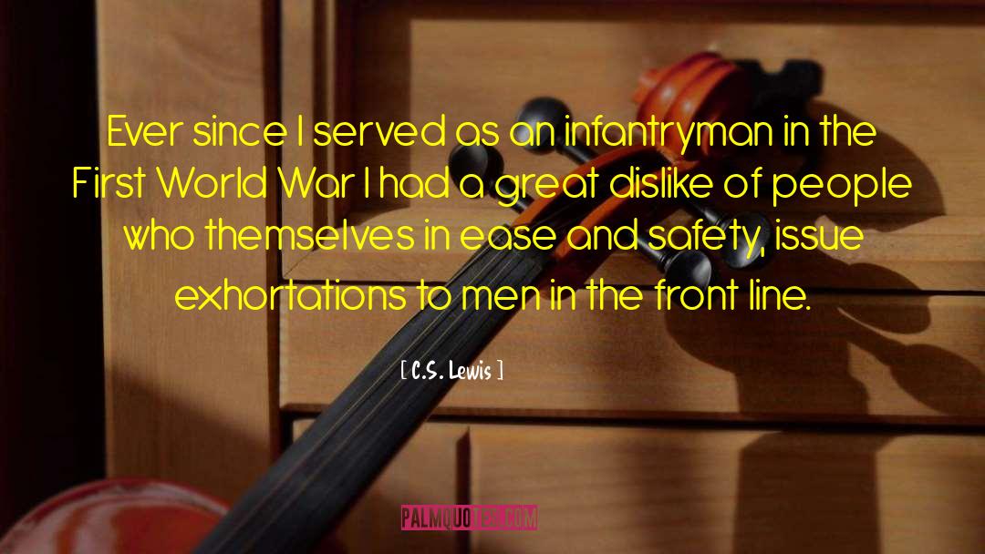 First World War quotes by C.S. Lewis