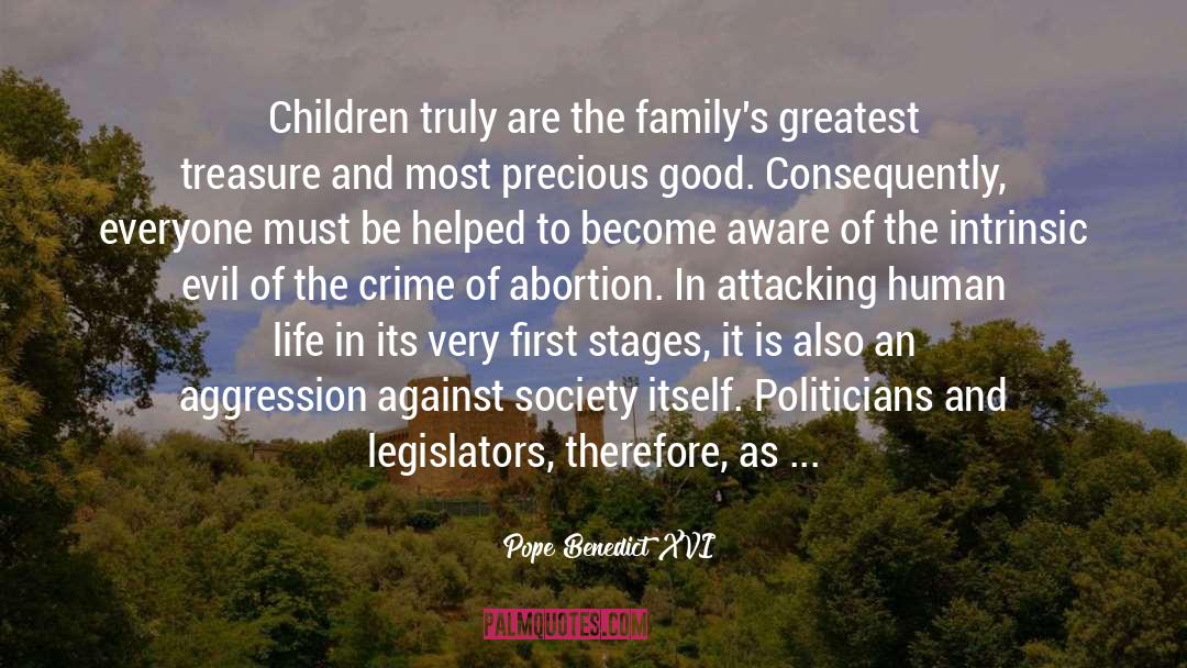 Firstborn Children quotes by Pope Benedict XVI