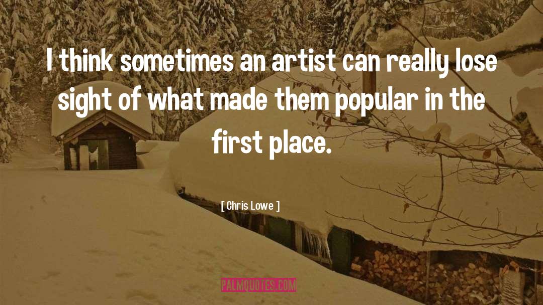 Firsts quotes by Chris Lowe