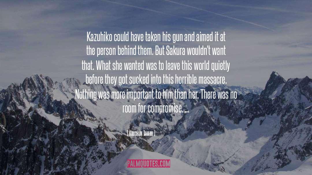 Fiscal Cliff quotes by Koushun Takami