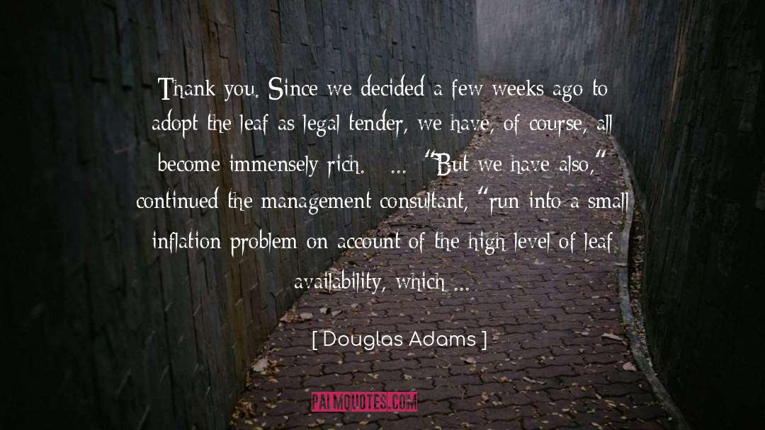 Fiscal quotes by Douglas Adams