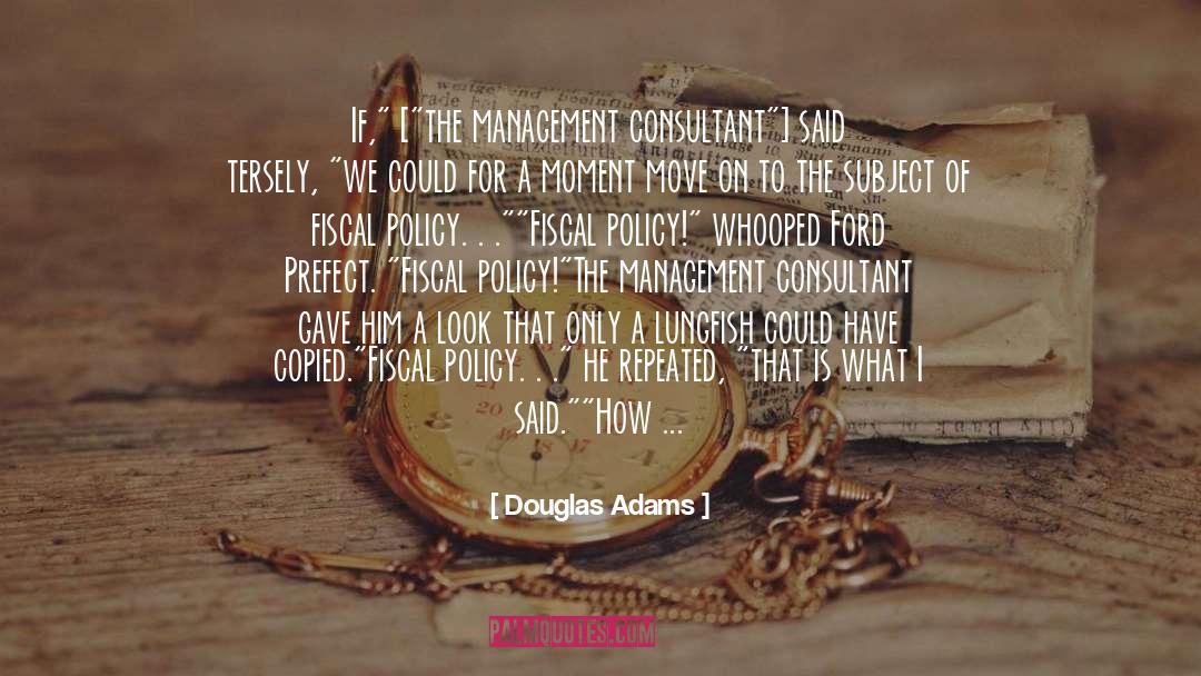 Fiscal quotes by Douglas Adams