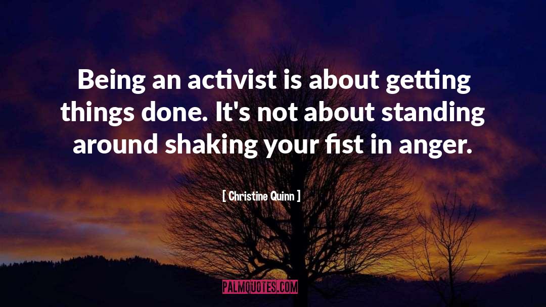 Fists quotes by Christine Quinn
