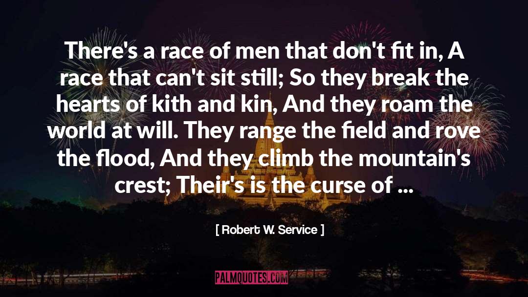 Fit In quotes by Robert W. Service