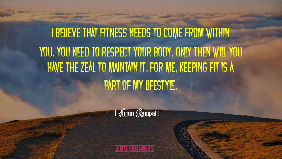 Fitness Fanatic quotes by Arjun Rampal