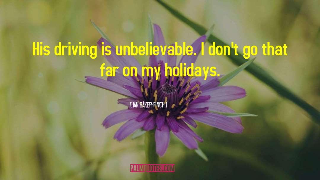 Fitness Holiday quotes by Ian Baker-Finch