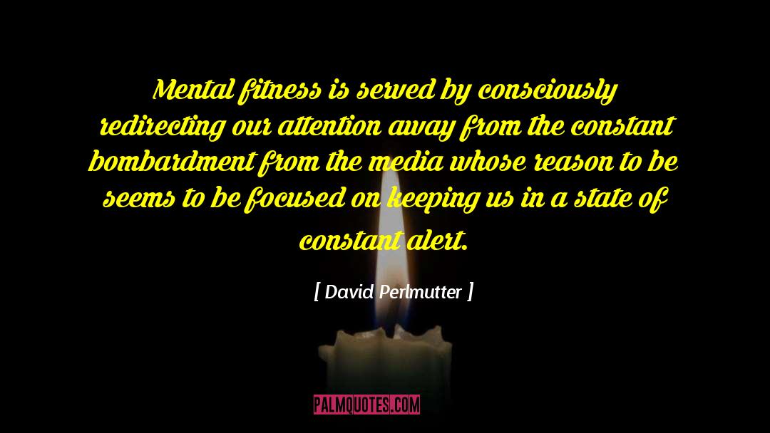 Fitness Workout quotes by David Perlmutter
