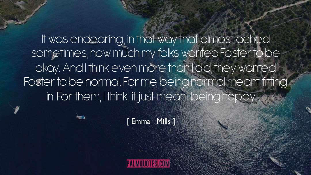 Fitting In quotes by Emma   Mills