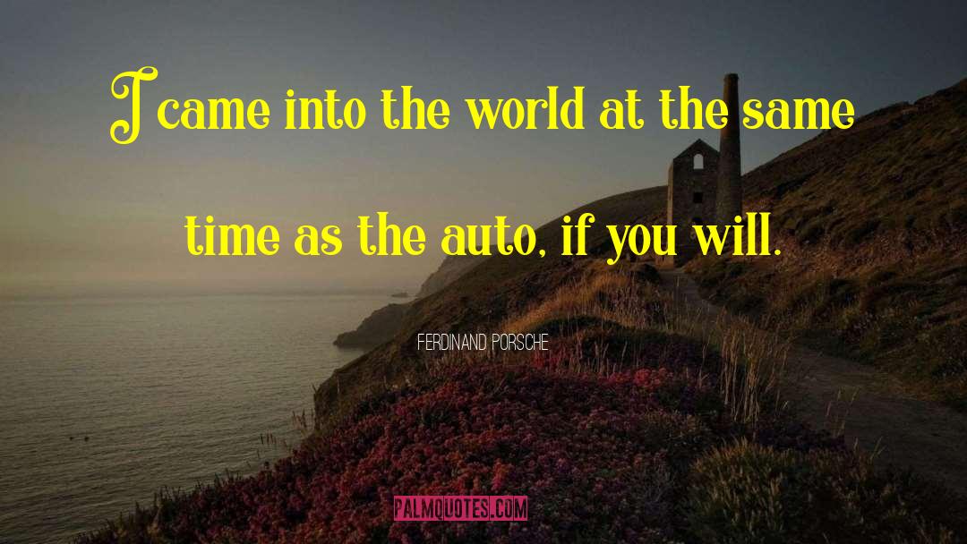 Fitzgeralds Auto quotes by Ferdinand Porsche
