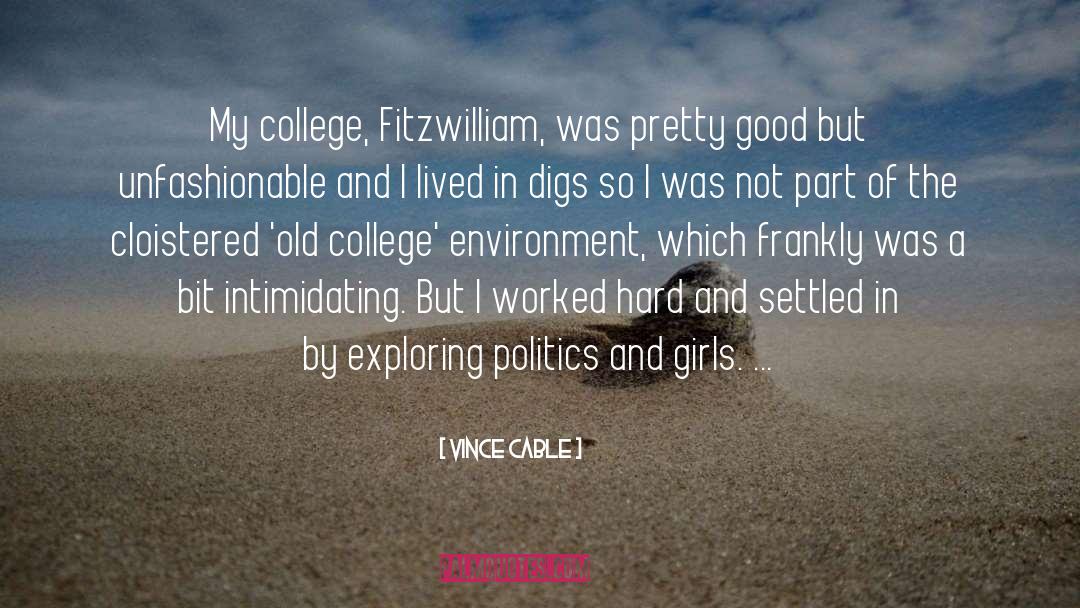 Fitzwilliam quotes by Vince Cable