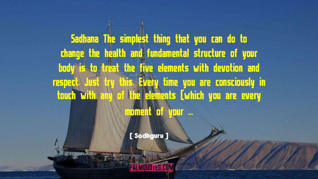 Five Elements quotes by Sadhguru