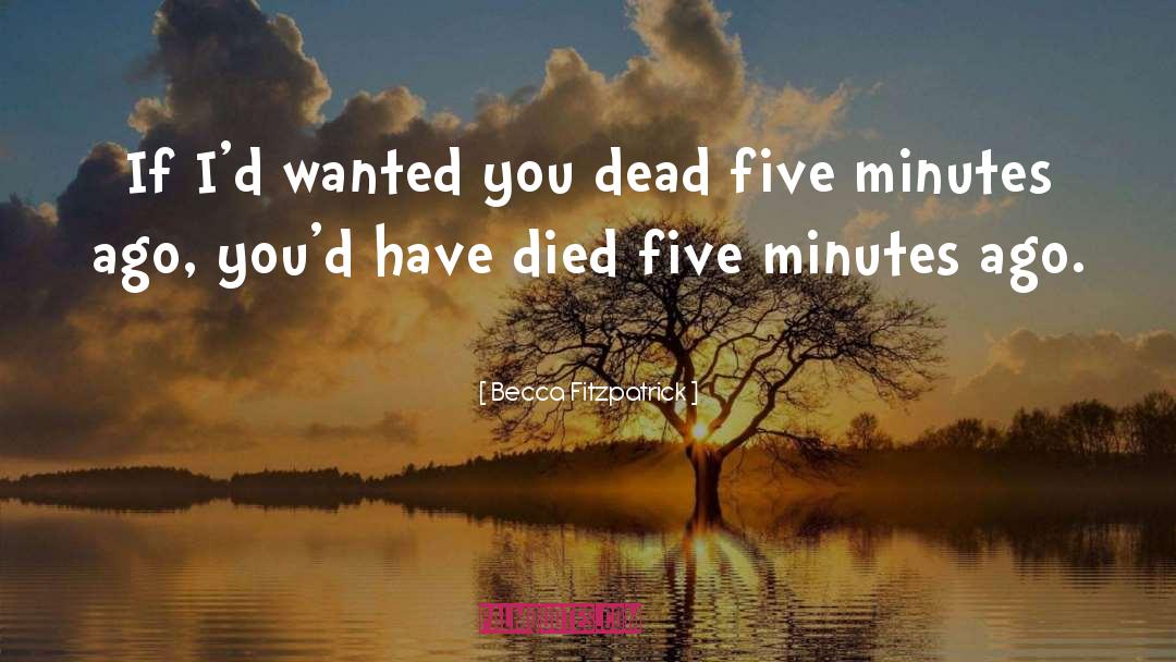 Five Minutes quotes by Becca Fitzpatrick