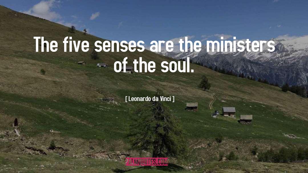 Five Senses quotes by Leonardo Da Vinci