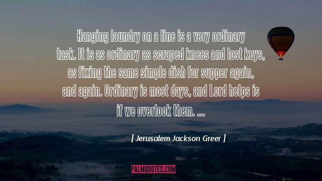 Fixing quotes by Jerusalem Jackson Greer