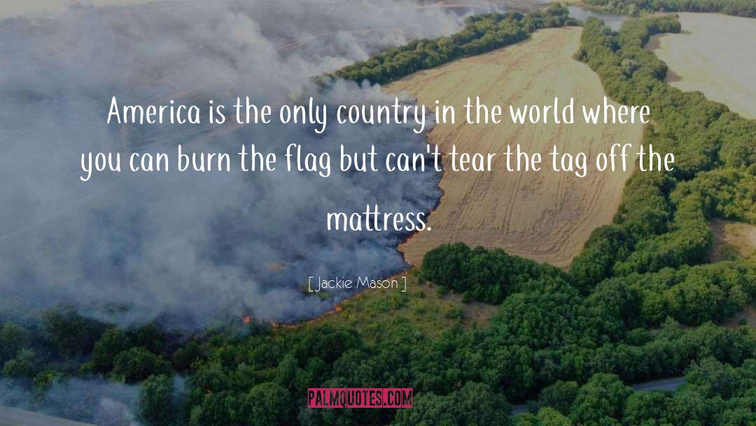 Flag Burning quotes by Jackie Mason