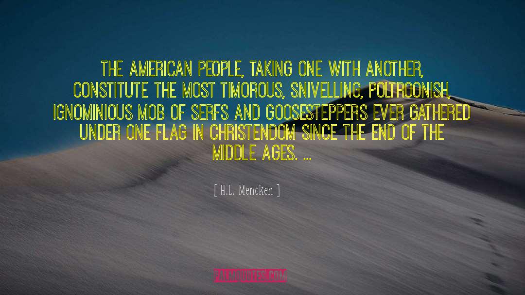 Flags quotes by H.L. Mencken