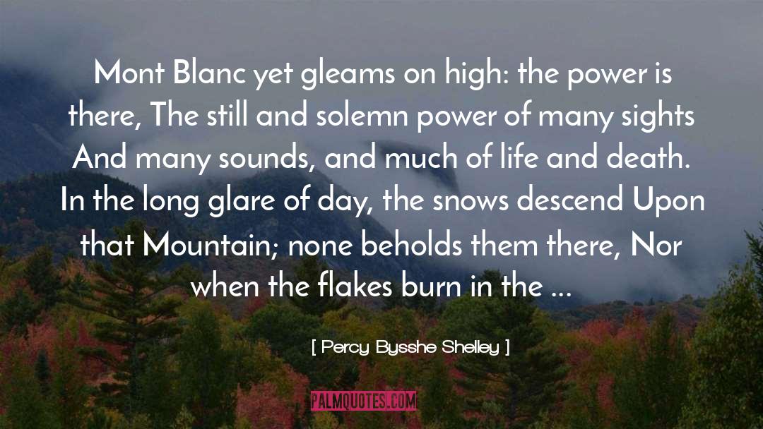 Flakes quotes by Percy Bysshe Shelley