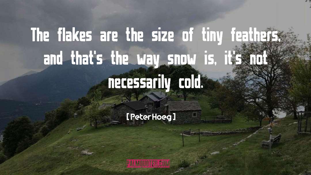 Flakes quotes by Peter Hoeg