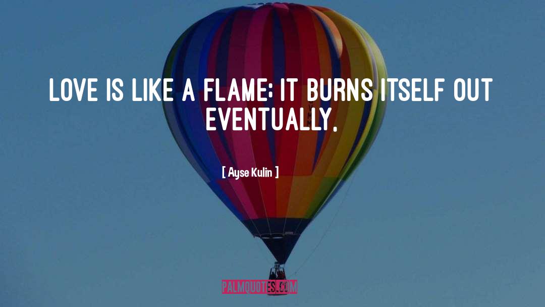 Flame quotes by Ayse Kulin