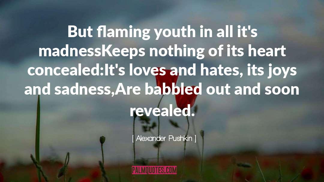 Flaming quotes by Alexander Pushkin