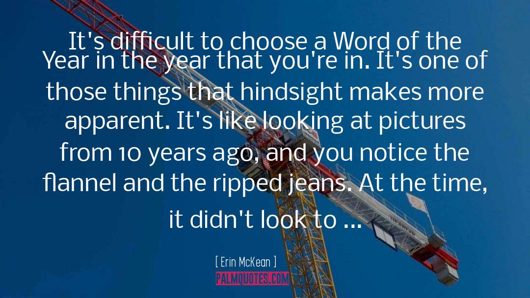 Flannel quotes by Erin McKean