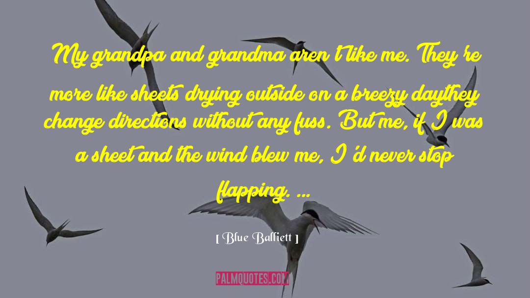 Flapping quotes by Blue Balliett