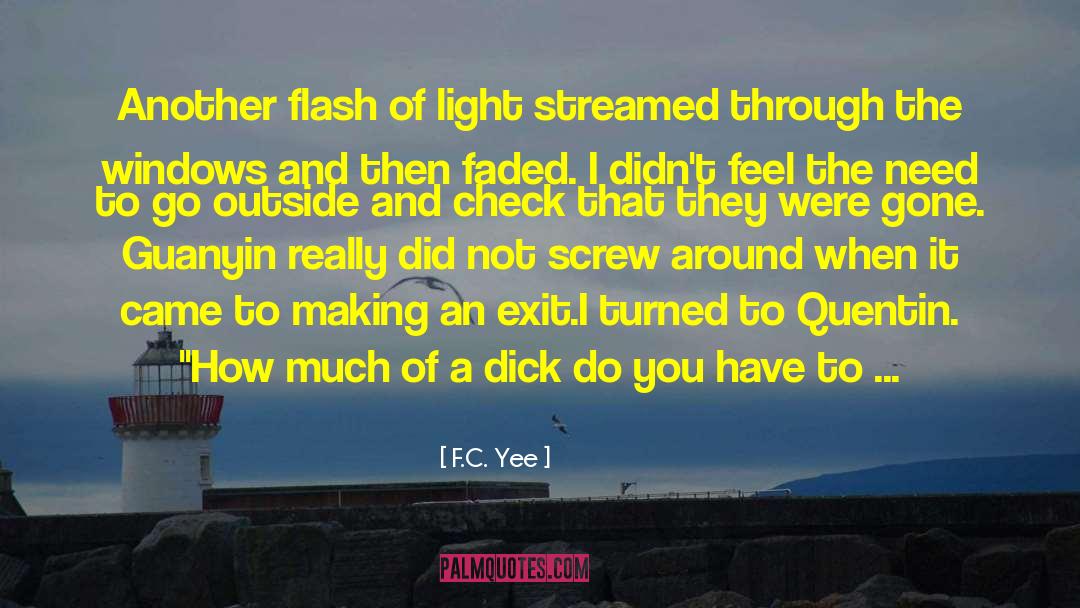 Flash Of Light quotes by F.C. Yee