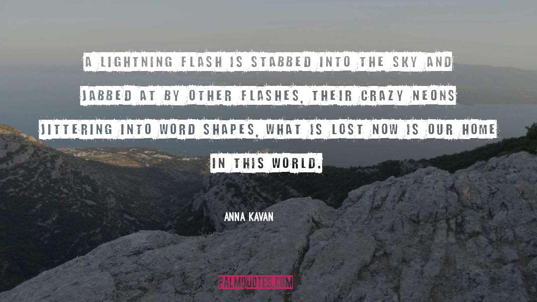 Flashes quotes by Anna Kavan