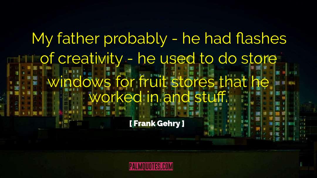 Flashes quotes by Frank Gehry