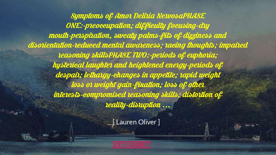 Flatulence Symptoms quotes by Lauren Oliver