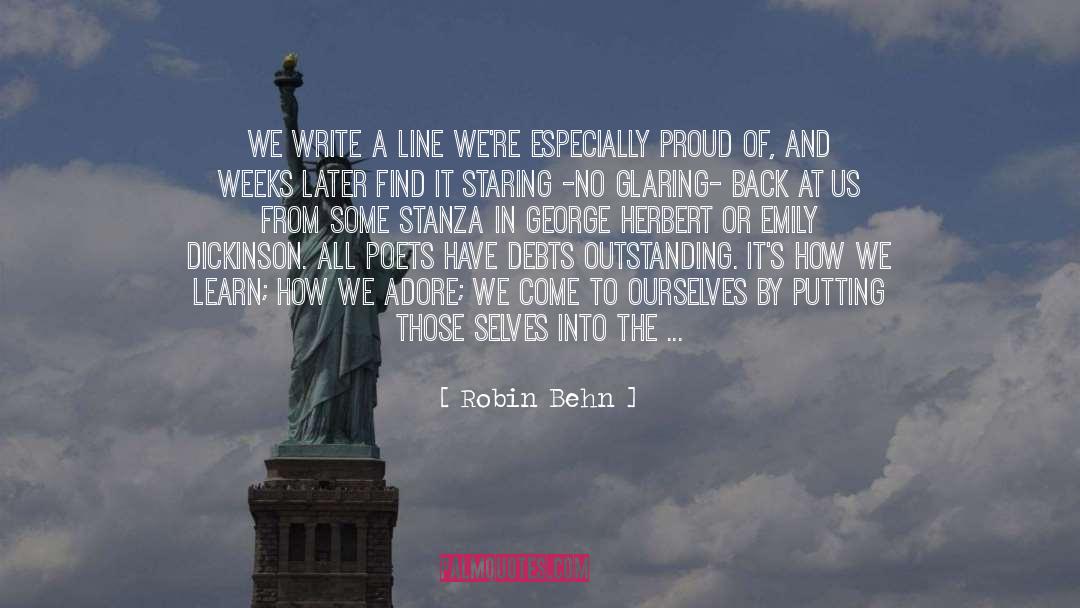 Flaunting quotes by Robin Behn