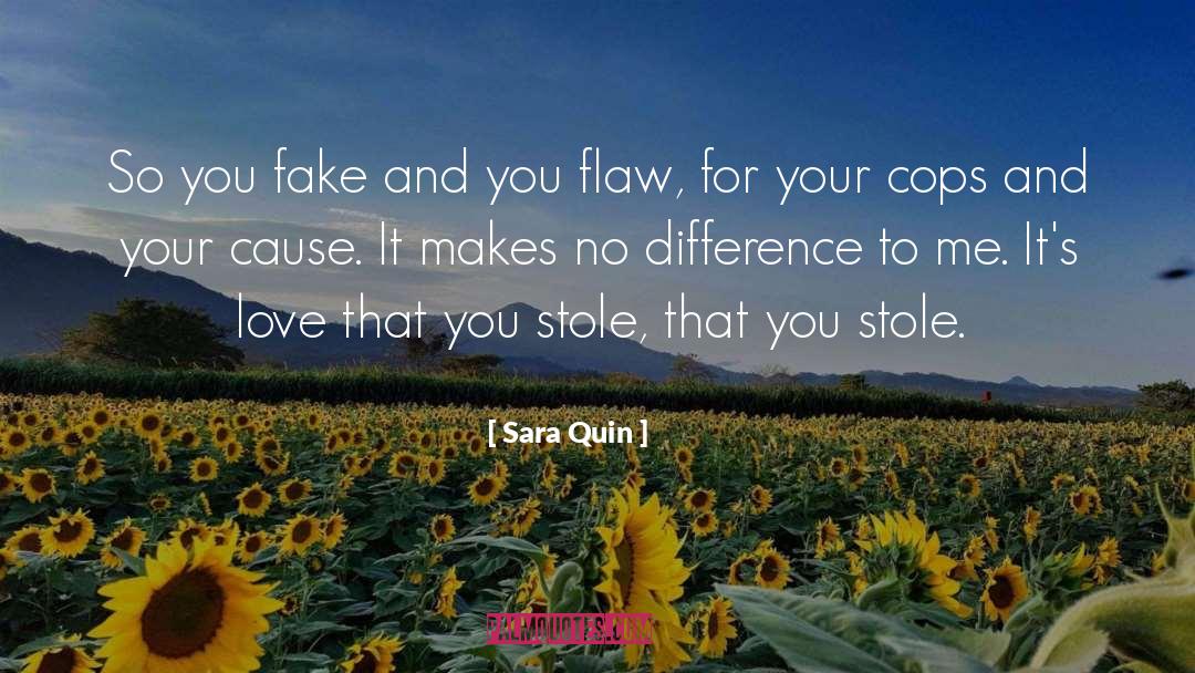 Flaw quotes by Sara Quin