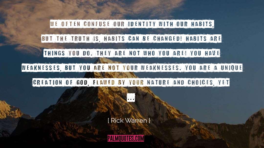 Flaws And Weaknesses quotes by Rick Warren
